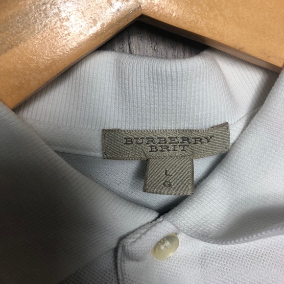 White Burberry Polo Large cost originally $225 - Picture 4 of 7